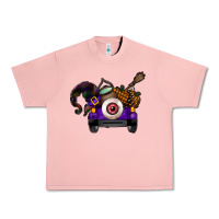 Salmon Halloween Truck Urban Heavy Tee - CowhideDigitalArt