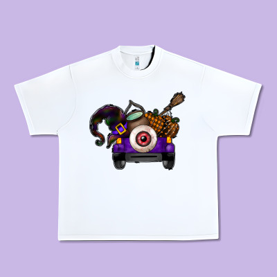 Halloween Truck Urban Heavy Tee Designed By Cowhidedigitalart