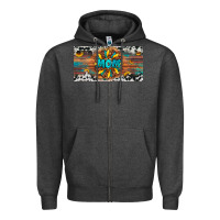 Charcoal Heather leopard sunflower mom license plate Zipper Hoodie - Artiststas