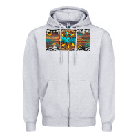 Heather Grey leopard sunflower mom license plate Zipper Hoodie - Artiststas