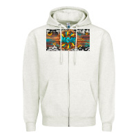 Oatmeal Heather leopard sunflower mom license plate Zipper Hoodie - Artiststas