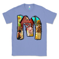 Colony Blue farm life alphabet lowercase letters m Classic Tee - BundleAndBundleShop