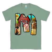 Sage farm life alphabet lowercase letters m Classic Tee - BundleAndBundleShop