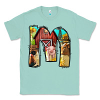 Seafoam farm life alphabet lowercase letters m Classic Tee - BundleAndBundleShop