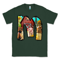 Sports Green farm life alphabet lowercase letters m Classic Tee - BundleAndBundleShop