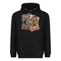 Black 90s country cassette tapes Heavyweight Hoodie - MaliasSmallBusiness