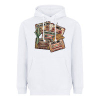 White 90s country cassette tapes Heavyweight Hoodie - MaliasSmallBusiness