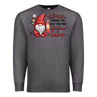 Charcoal Heather wine because you cant run this shitshow sober Premium Sweatshirt - MaliasSmallBusiness