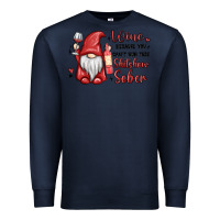 Navy wine because you cant run this shitshow sober Premium Sweatshirt - MaliasSmallBusiness
