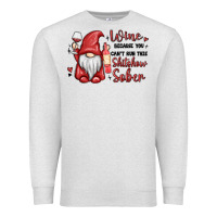 Oatmeal Heather wine because you cant run this shitshow sober Premium Sweatshirt - MaliasSmallBusiness