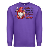 Purple wine because you cant run this shitshow sober Premium Sweatshirt - MaliasSmallBusiness