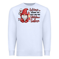 White wine because you cant run this shitshow sober Premium Sweatshirt - MaliasSmallBusiness