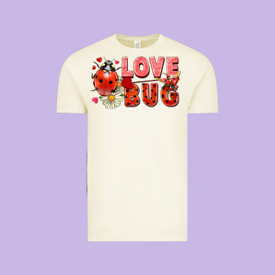 Love Bug Vintage Tee Designed By Fadigitalartstudio