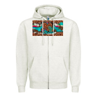 Oatmeal Heather hearts mama license plate Zipper Hoodie - Artiststas
