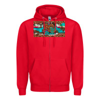 Red hearts mama license plate Zipper Hoodie - Artiststas