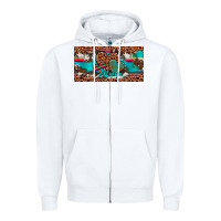 White hearts mama license plate Zipper Hoodie - Artiststas