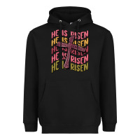 Black he is risen Heavyweight Hoodie - MaliasSmallBusiness