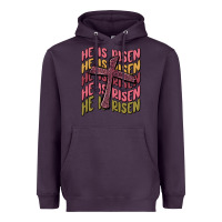 Plum he is risen Heavyweight Hoodie - MaliasSmallBusiness