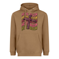 Toasted Coconut he is risen Heavyweight Hoodie - MaliasSmallBusiness