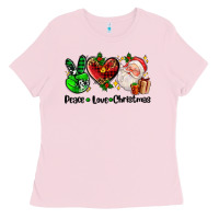 Peace Love  Christmas Ladies Tee | Teevron