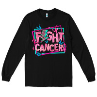 Black fight cancer Long Sleeve Tee - AdoDesignShop