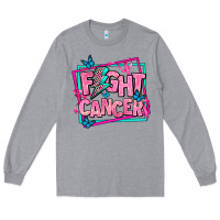 Heather Grey fight cancer Long Sleeve Tee - AdoDesignShop