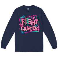 Navy fight cancer Long Sleeve Tee - AdoDesignShop
