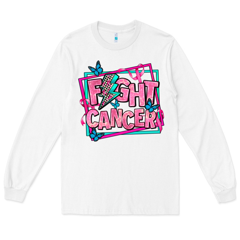 Fight Cancer Long Sleeve Tee by AdoDesignShop | Teevron