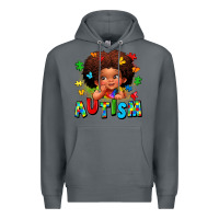 Rock autism afro girl Premium Hoodie - LillyAllenDesigns