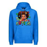 True Royal autism afro girl Premium Hoodie - LillyAllenDesigns