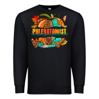 Black Phlebotomist pumpkin Premium Sweatshirt - NancyCooperArtShop