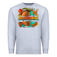Heather Grey Phlebotomist pumpkin Premium Sweatshirt - NancyCooperArtShop