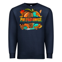 Navy Phlebotomist pumpkin Premium Sweatshirt - NancyCooperArtShop