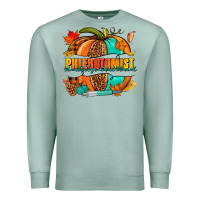 Seafoam Phlebotomist pumpkin Premium Sweatshirt - NancyCooperArtShop