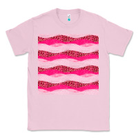 Bubblegum Pink valentines day glitter and leopard seamless pattern Classic Tee - BundleAndBundleShop