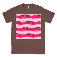 Chestnut valentines day glitter and leopard seamless pattern Classic Tee - BundleAndBundleShop