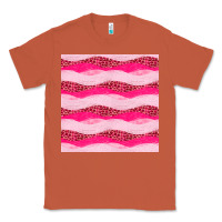 Copper valentines day glitter and leopard seamless pattern Classic Tee - BundleAndBundleShop