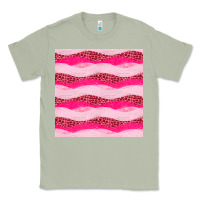 Matcha valentines day glitter and leopard seamless pattern Classic Tee - BundleAndBundleShop
