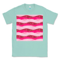 Seafoam valentines day glitter and leopard seamless pattern Classic Tee - BundleAndBundleShop