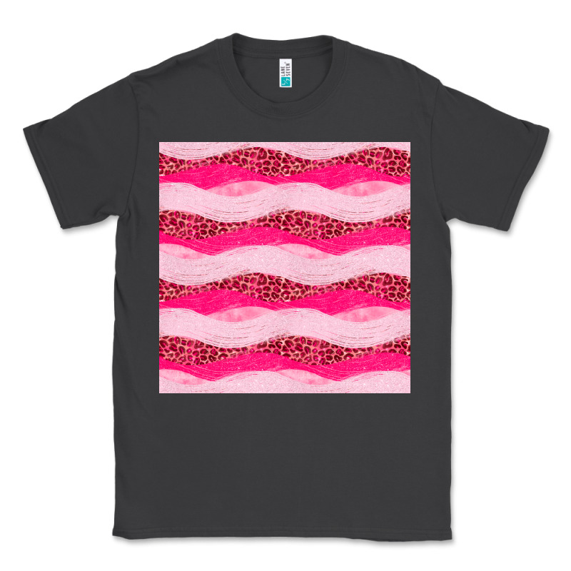 Valentines Day Glitter And Leopard Seamless Pattern Classic Tee by BundleAndBundleShop | Teevron
