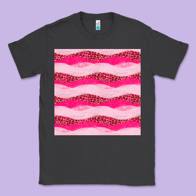 Valentines Day Glitter And Leopard Seamless Pattern Classic Tee Designed By Bundleandbundleshop