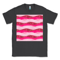 Smoke valentines day glitter and leopard seamless pattern Classic Tee - BundleAndBundleShop