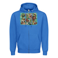 True Royal cactus cowboy hat background Zipper Hoodie - AdoDesignShop