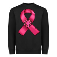 Black breast cancer awareness ribbon Heavyweight Sweatshirt - RanaPortraitStore