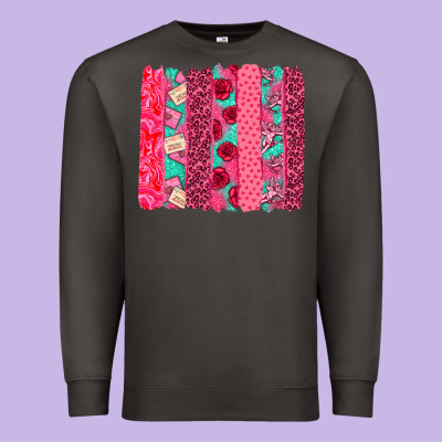 Valentines Day Brushstroke Premium Sweatshirt Designed By Nancycooperartshop