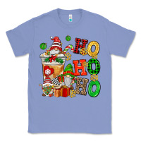 Colony Blue ho ho ho christmas latte with gnomies Classic Tee - AdoDesignShop
