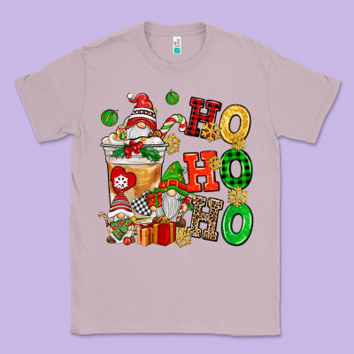Ho Ho Ho Christmas Latte With Gnomies Classic Tee Designed By Adodesignshop
