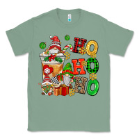 Sage ho ho ho christmas latte with gnomies Classic Tee - AdoDesignShop