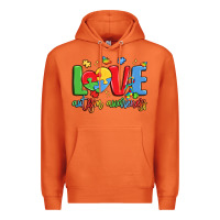 Carrot love autism awareness Premium Hoodie - LillyAllenDesigns