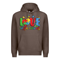 Coffee love autism awareness Premium Hoodie - LillyAllenDesigns